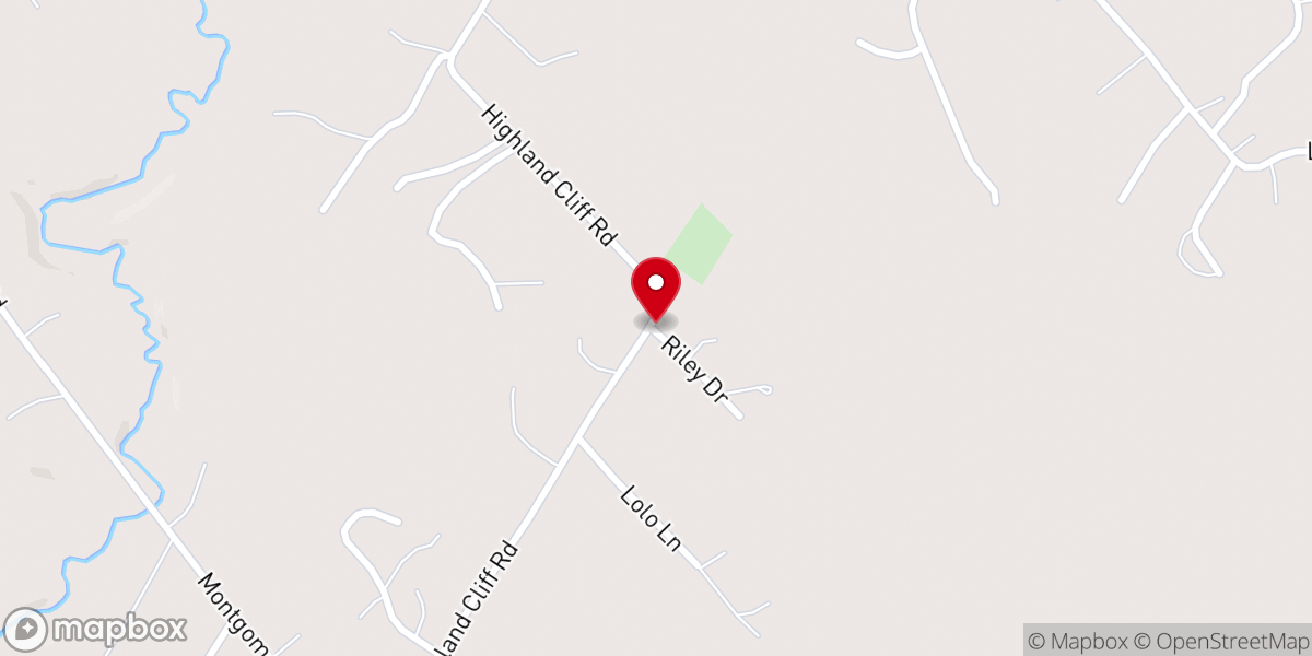 Map showing location of Highland Cliff Advent Church