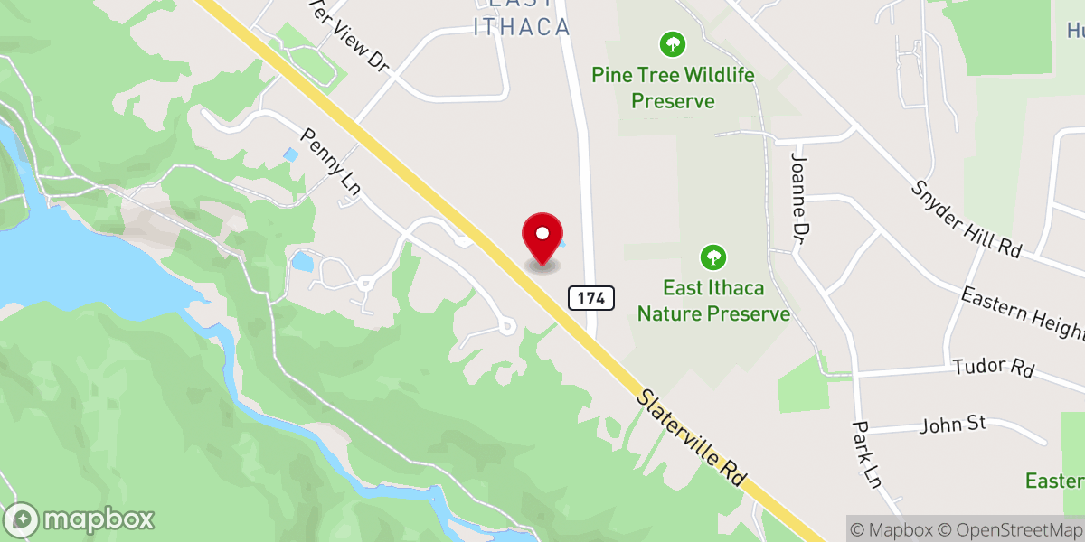 Map showing location of Cavalry Chapel