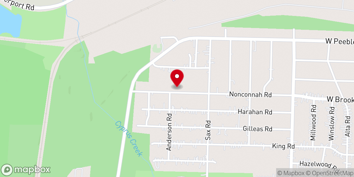 Map showing location of Christ Temple Evangelistic Church