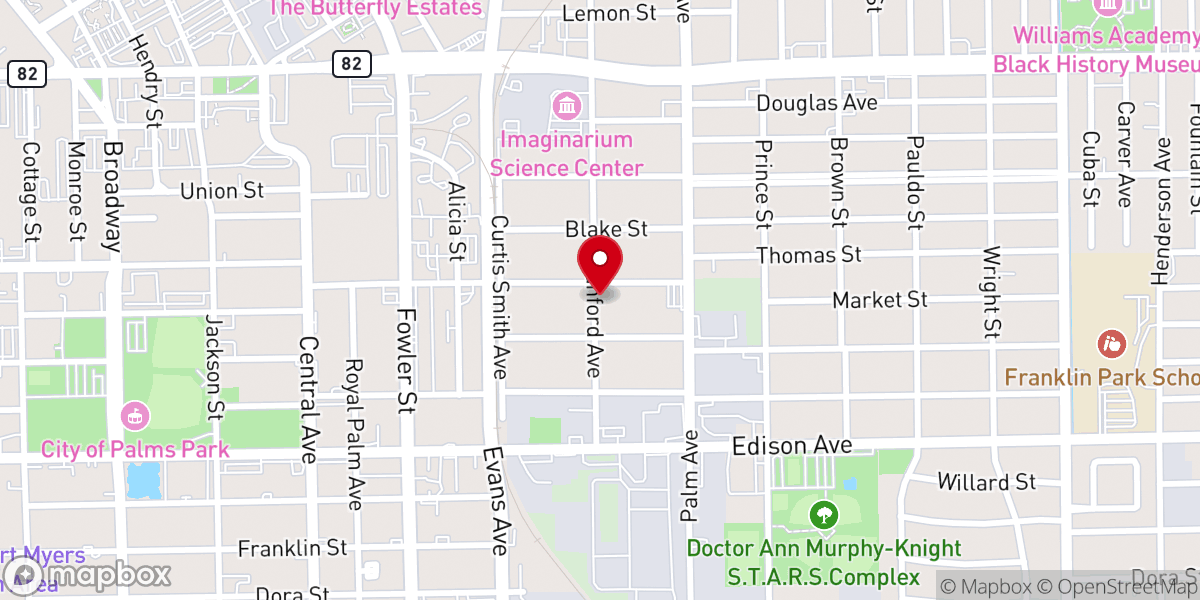 Map showing location of Saint Raphaels Episcopal Church