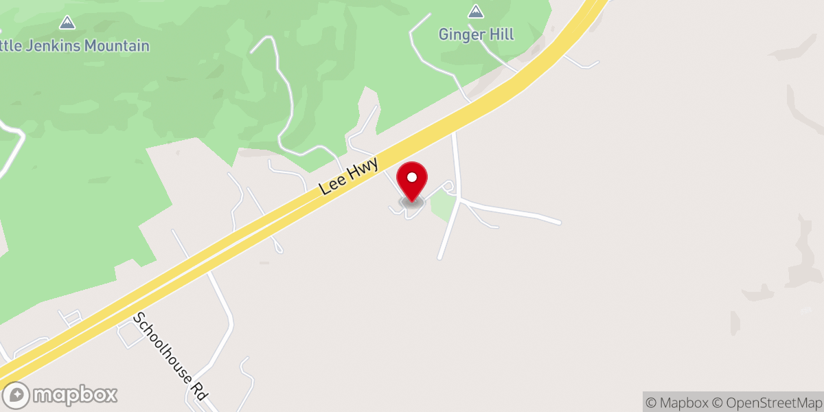 Map showing location of St. Peter Catholic Church