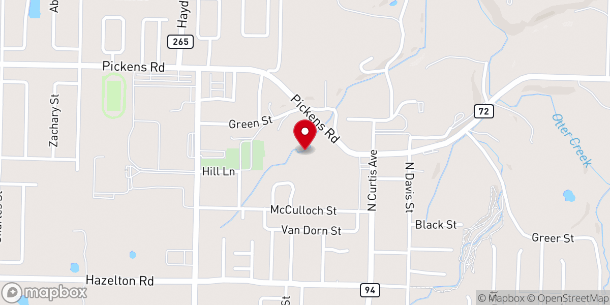 Map showing location of Mosaic of Northwest Arkansas Inc