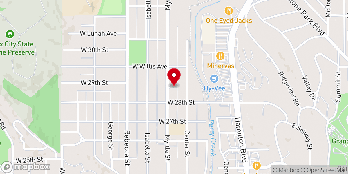 Map showing location of Crescent Park Global Methodist