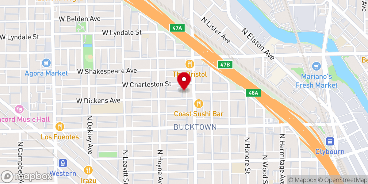 Map showing location of The Redemption Church - Chicago