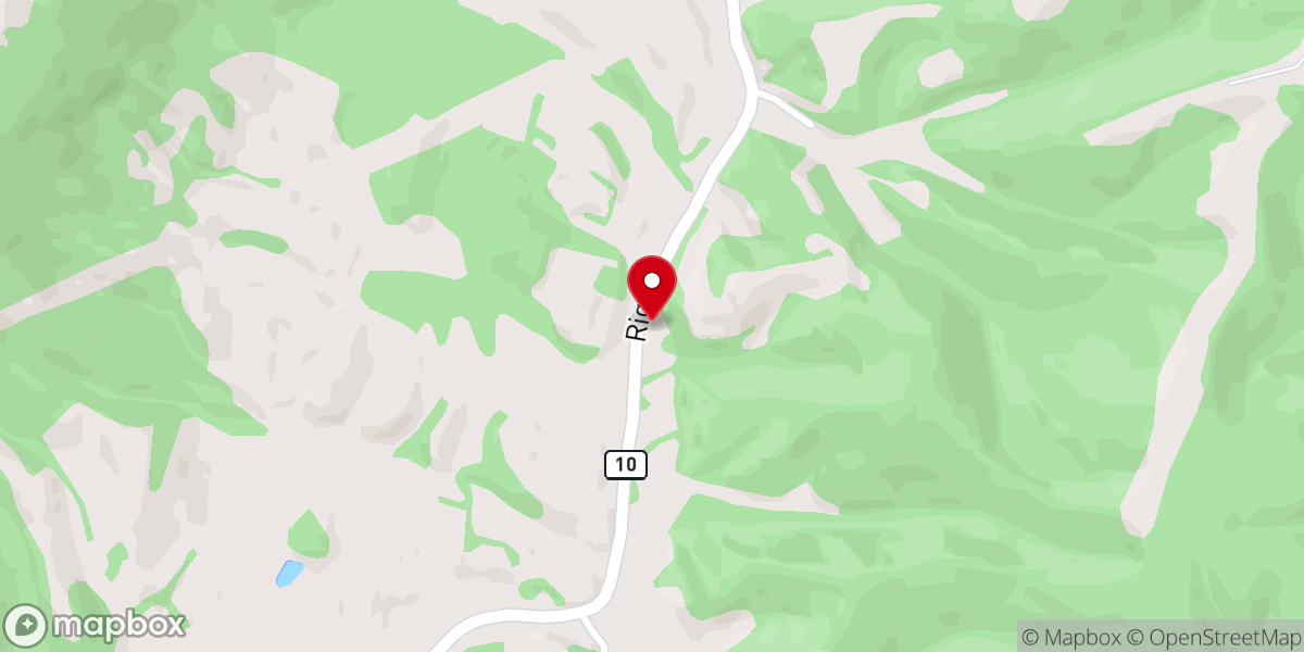 Map showing location of Calvary Baptist Church