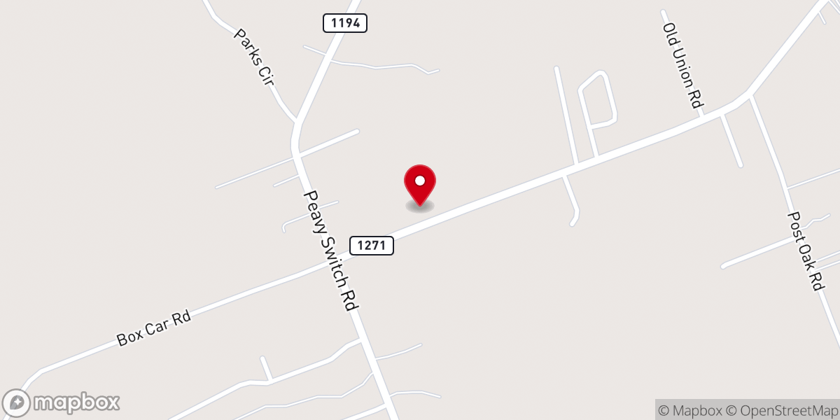Map showing location of Crossroad Church