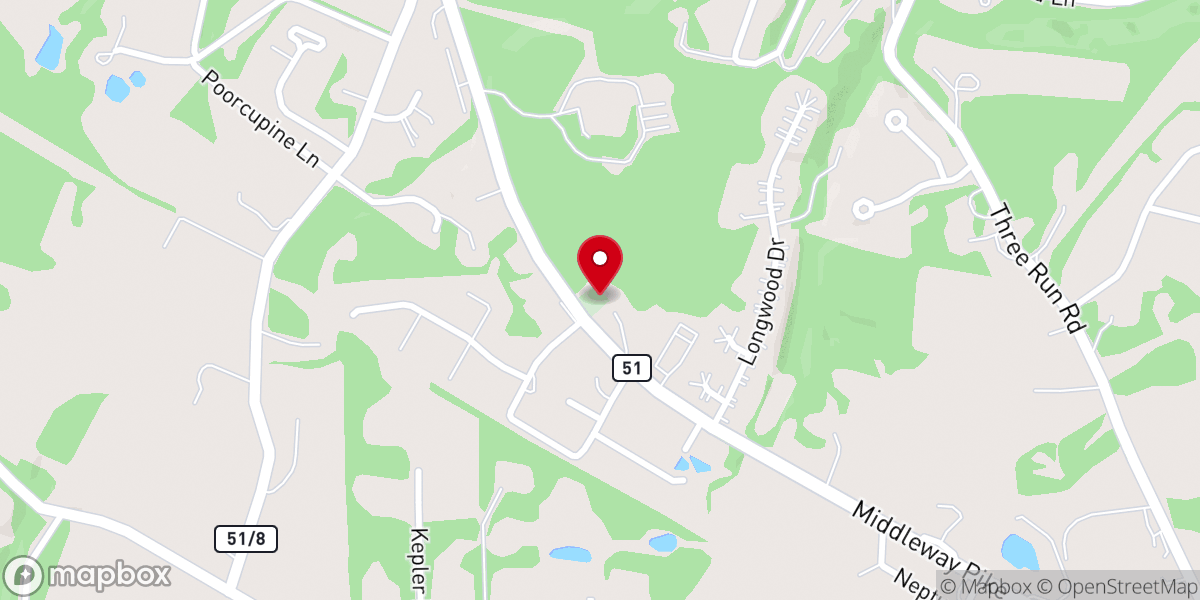 Map showing location of Mountain View Church of the Brethren