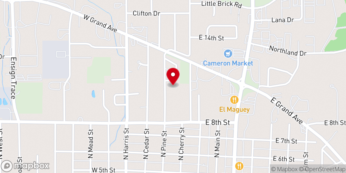 Map showing location of Shepherd Church