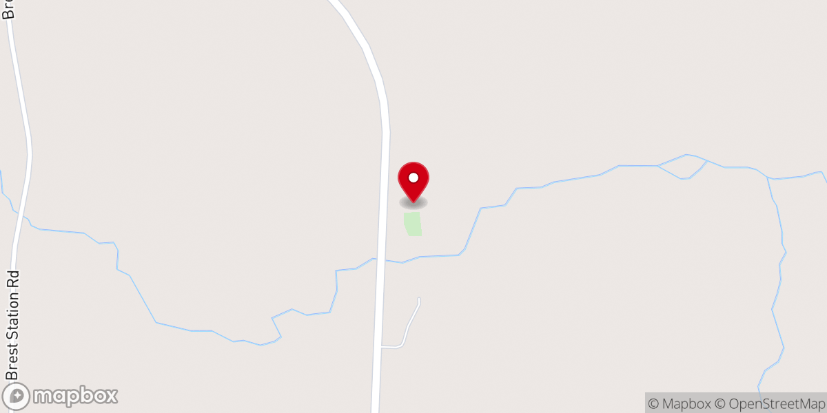 Map showing location of Spring Hill Church