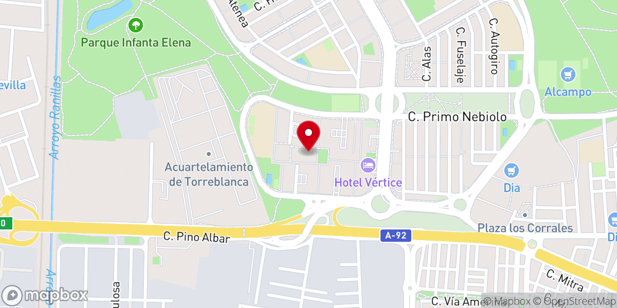 Map showing location of Parroquia San José y Santa María