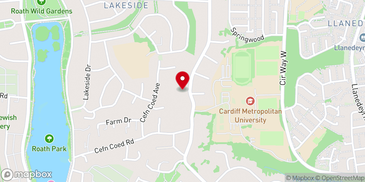 Map showing location of St Paul's Catholic Church