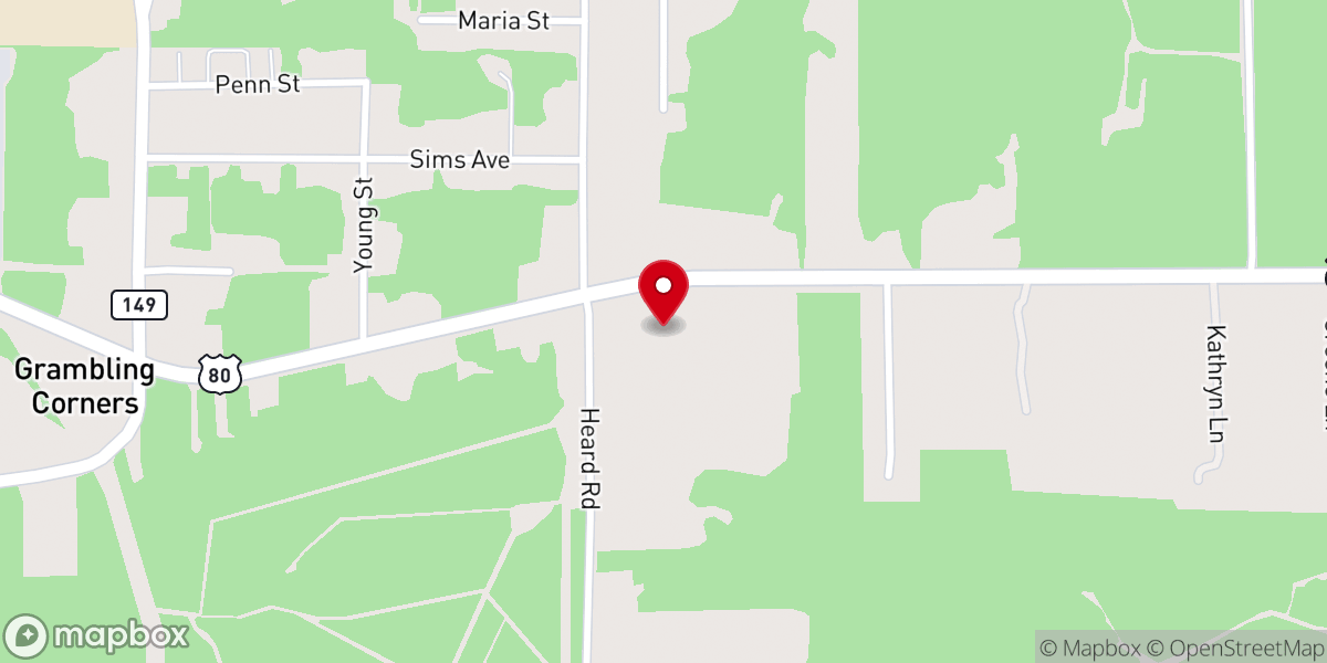 Map showing location of Christ Temple Baptist Church