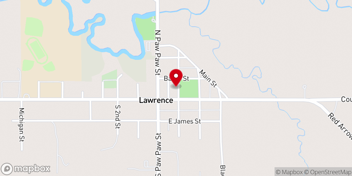 Map showing location of First Congregational Church