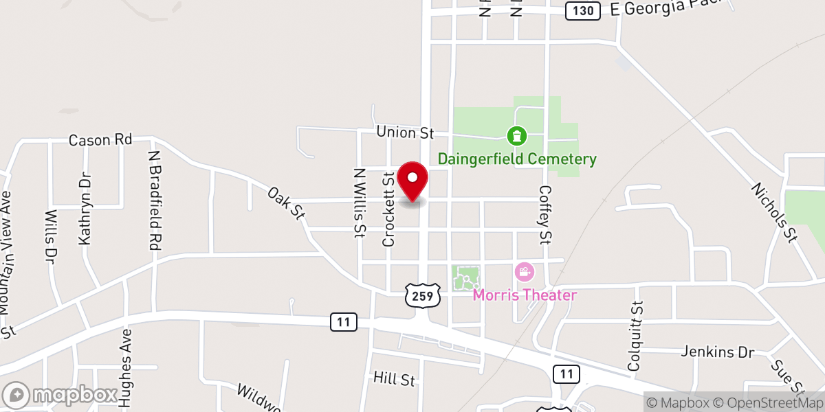 Map showing location of Presbyterian Church Cumberland