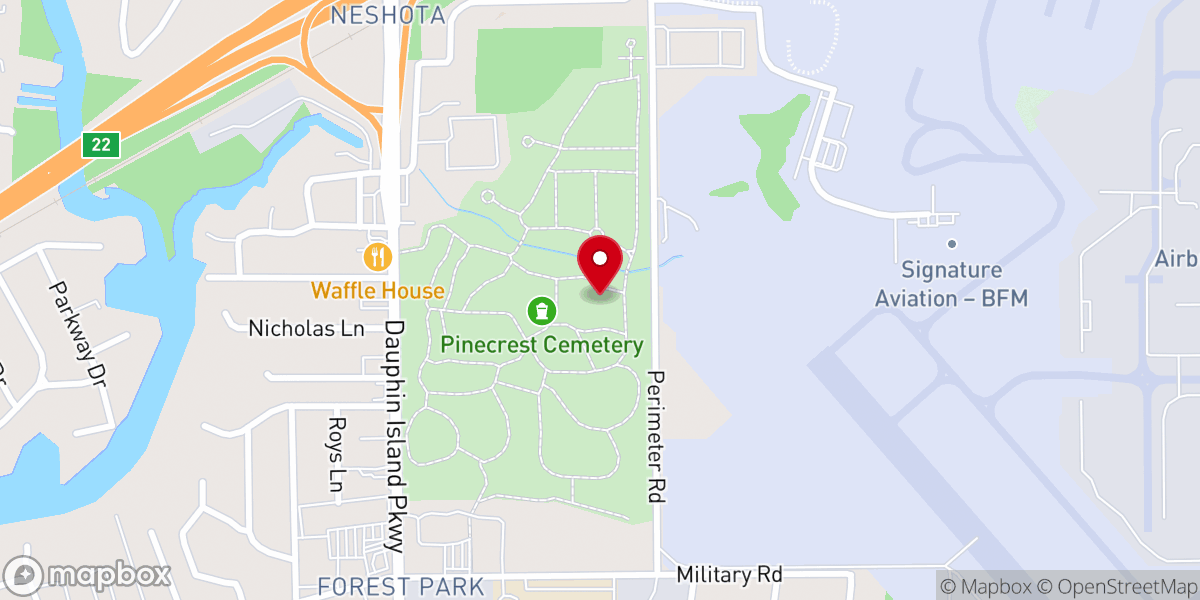 Map showing location of Manifest Presence Church