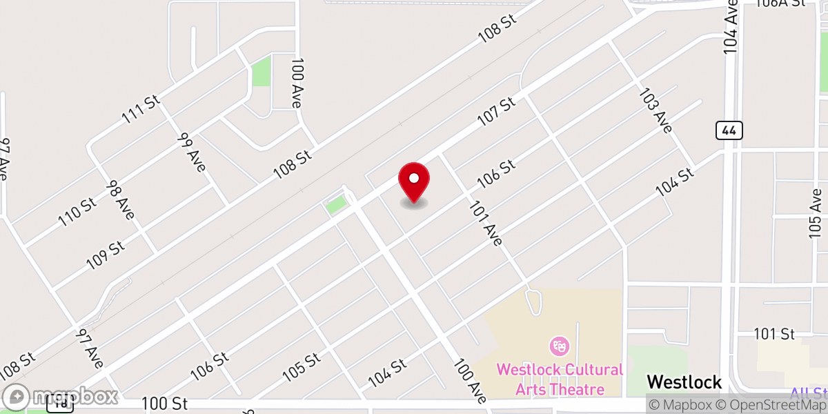 Map showing location of Hutterian Brethren Church