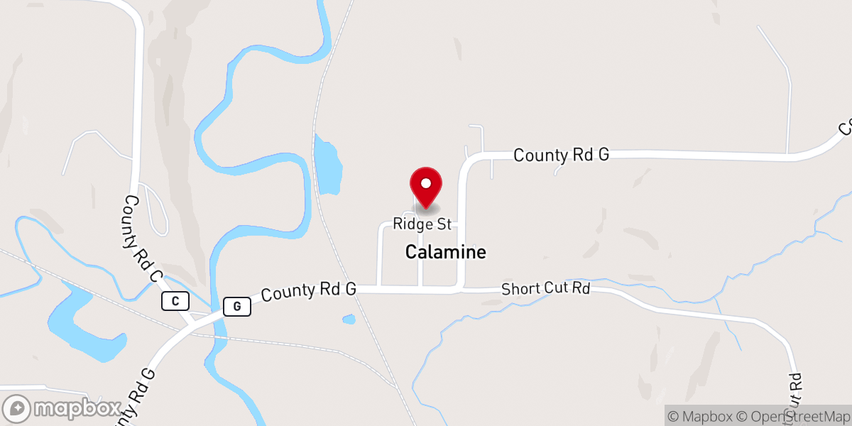Map showing location of St. Michael's Catholic Church