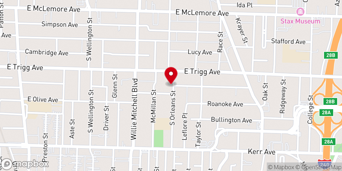 Map showing location of Mount Zion Church of God