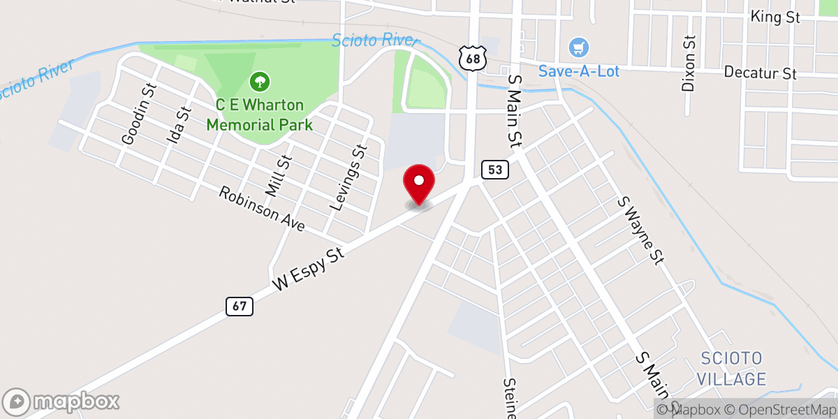 Map showing location of New Hope Fellowship