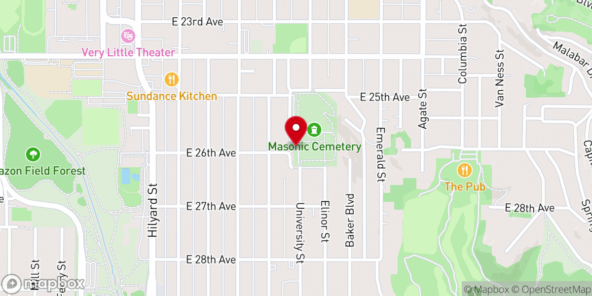 Map showing location of Hope Abbey Mausoleum
