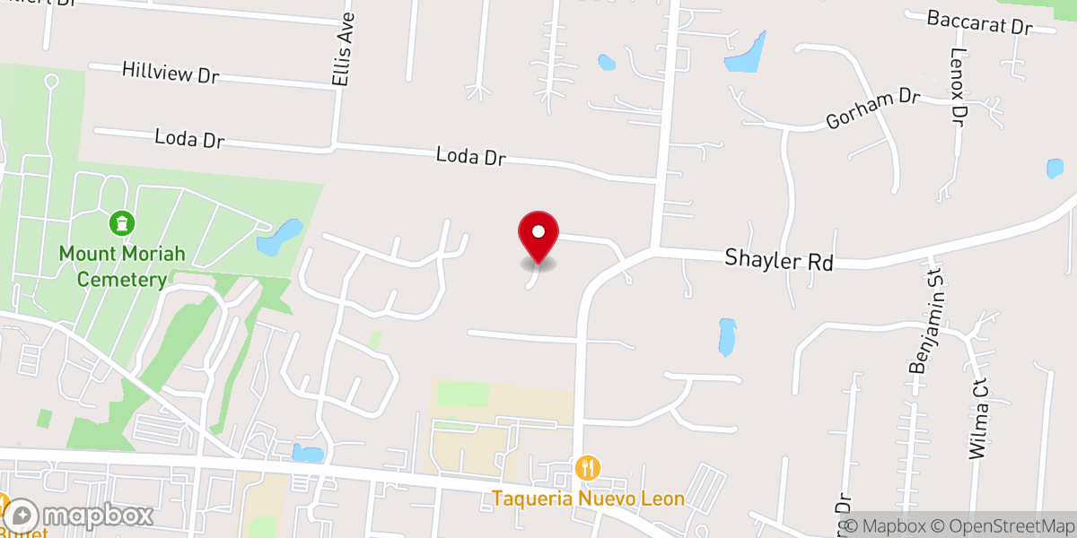 Map showing location of Eastgate Community Church