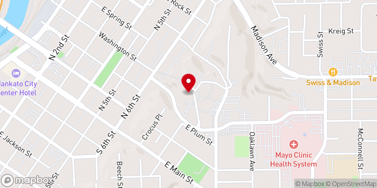Map showing location of Trinity Chapel