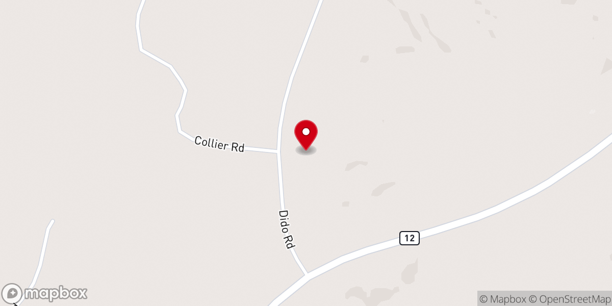 Map showing location of Mt Salem Baptist Church