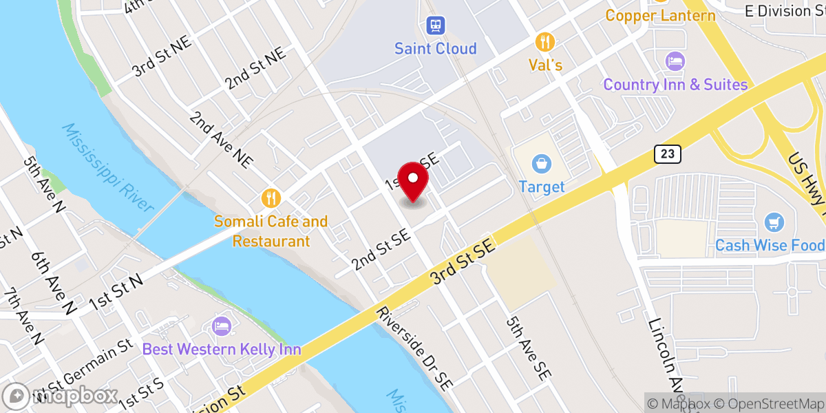 Map showing location of St Augustine Church