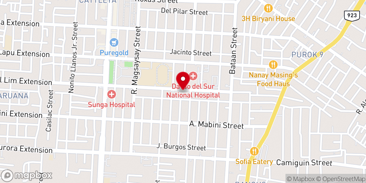 Map showing location of Grace gospel church