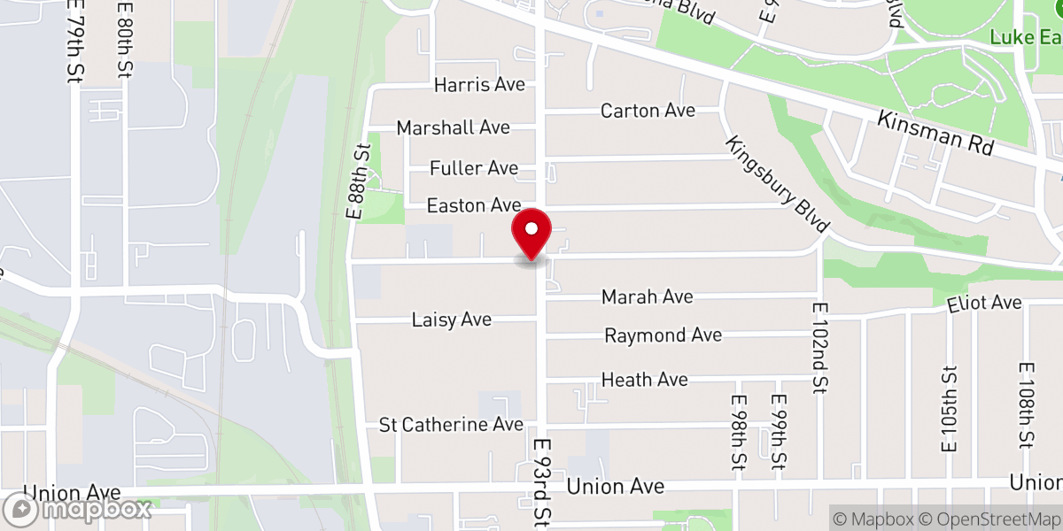 Map showing location of The Stone Church Cleveland/Greater Whitestone Baptist Church
