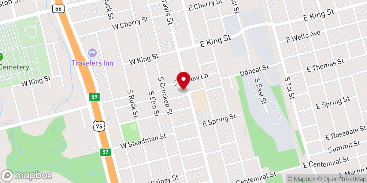 Map showing location of St. Anne's Catholic Church
