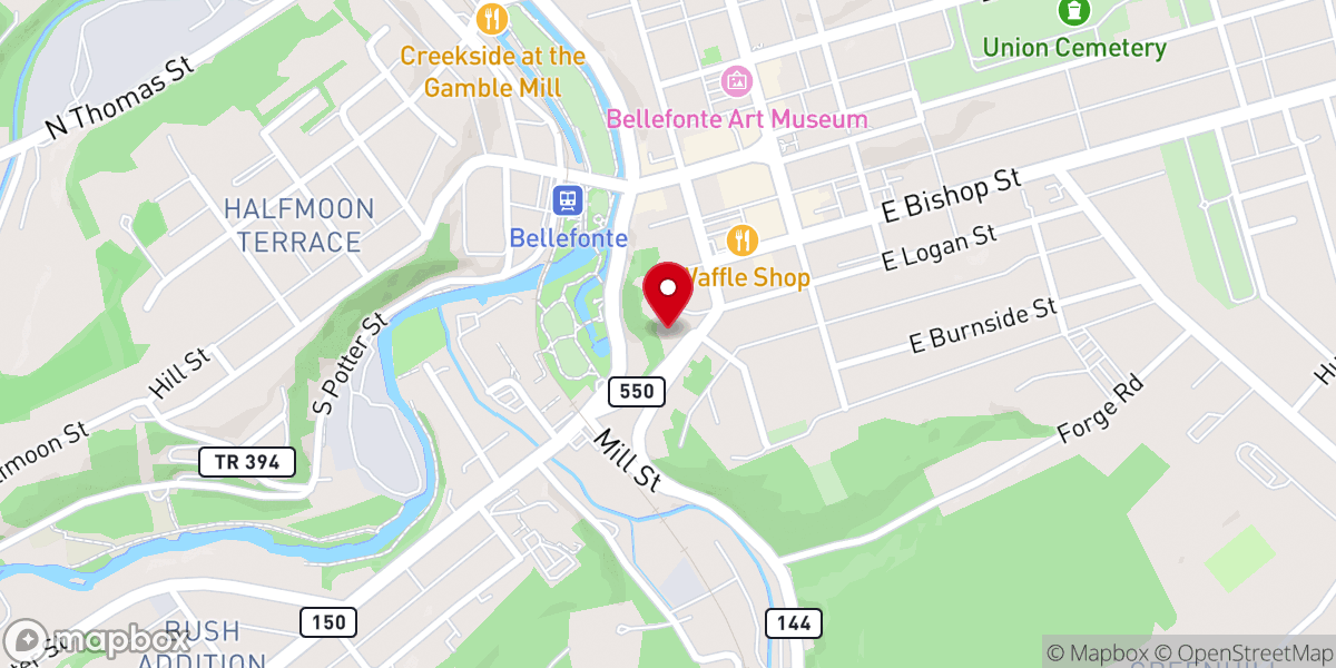 Map showing location of Knights of Columbus