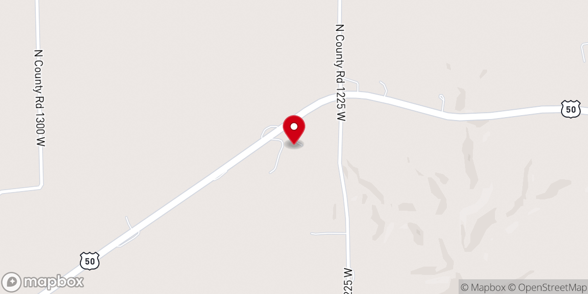Map showing location of Shady Springs Tabernacle
