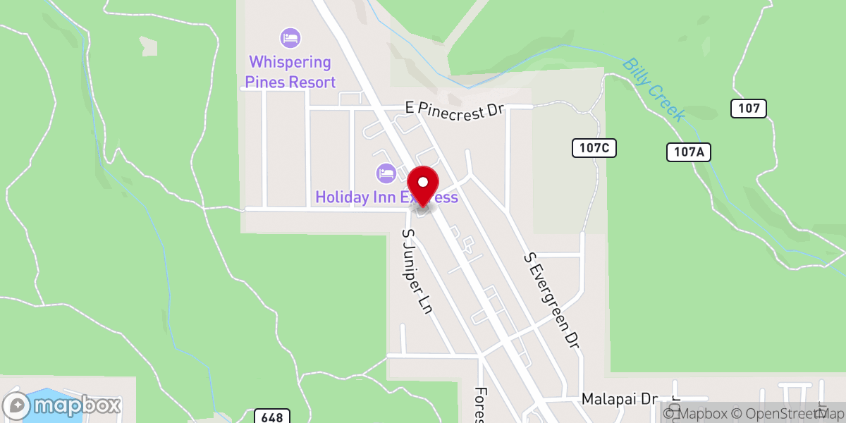 Map showing location of Little Caesars Pizza