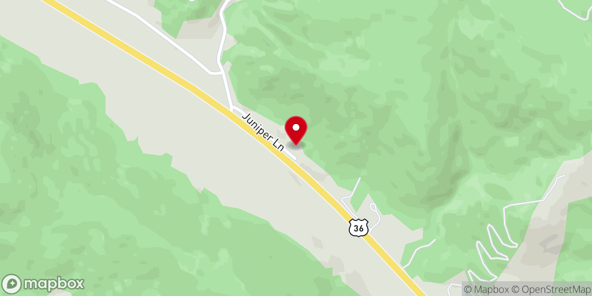 Map showing location of Christian Church of Estes Park