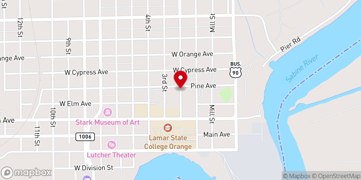 Map showing location of Starlight Baptist Church