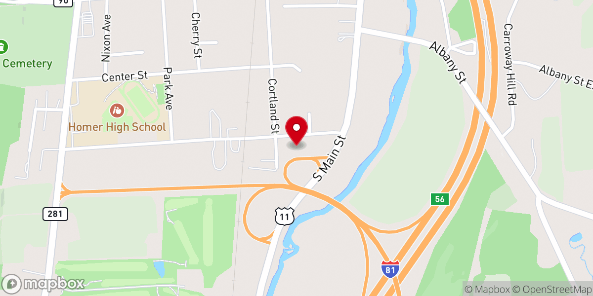 Map showing location of St. Margaret's Catholic Church