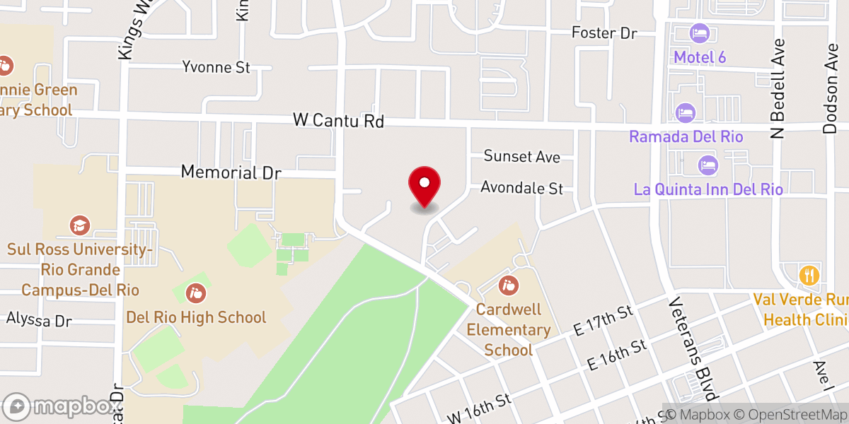 Map showing location of Living Stone Worship Center