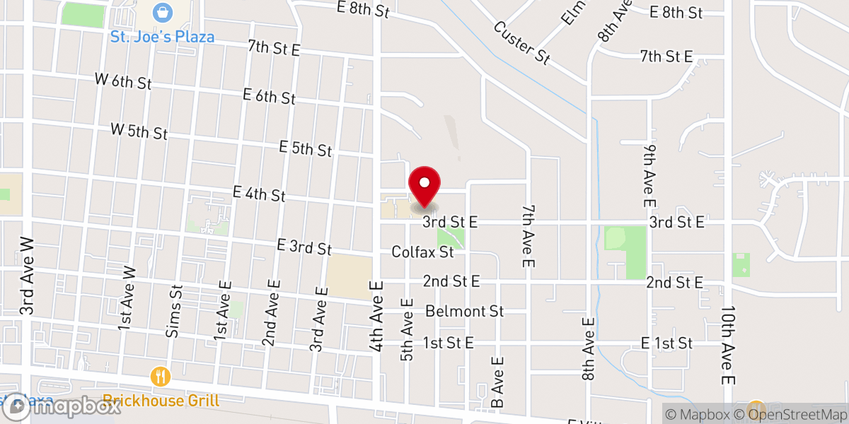 Map showing location of Saint Wenceslaus Roman Catholic Church