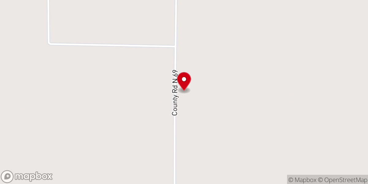 Map showing location of New Harmony Baptist Church