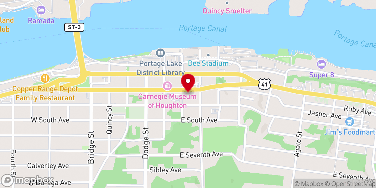 Map showing location of Grace United Methodist Church