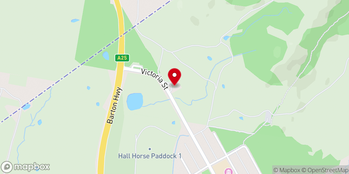 Map showing location of St Francis Xavier’s Catholic Church