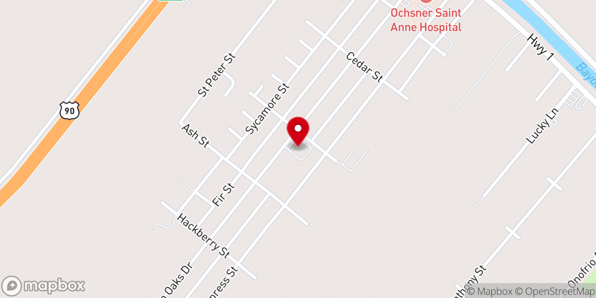 Map showing location of St Hilary of Poitiers Catholic Church