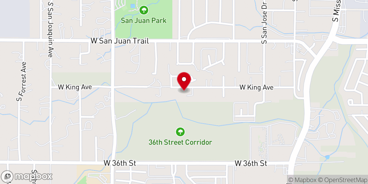 Map showing location of Westside Church of God