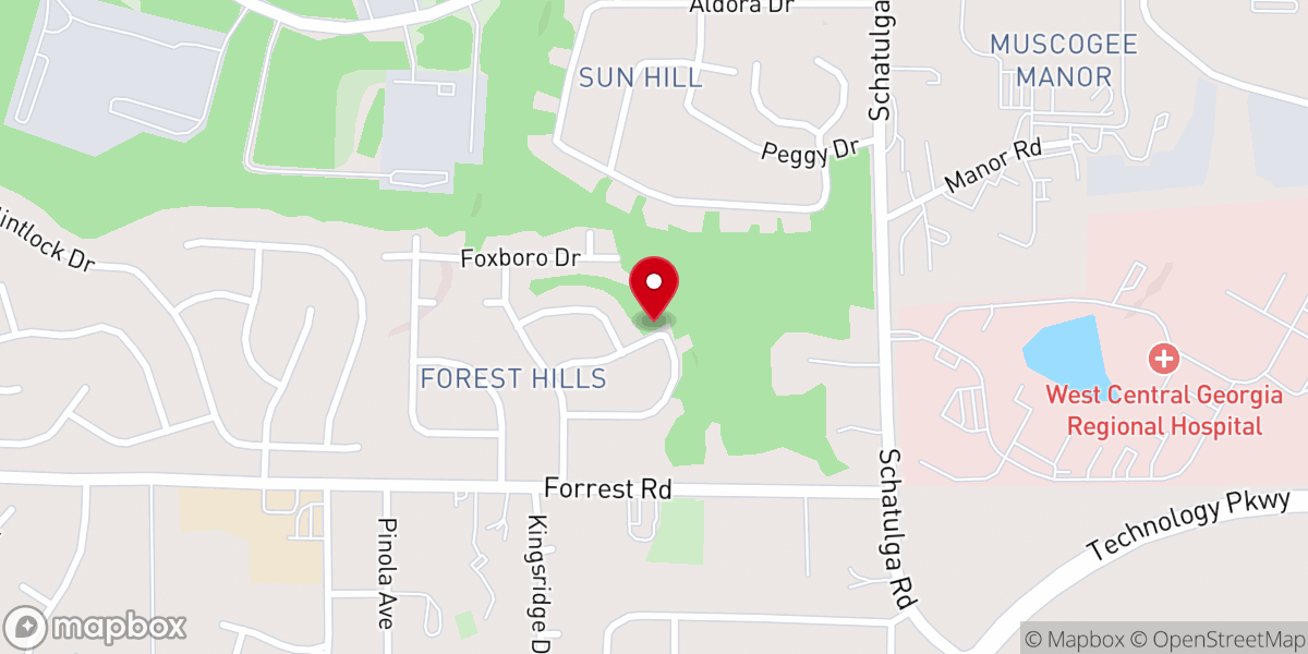 Map showing location of Zion Dominion Christian Center