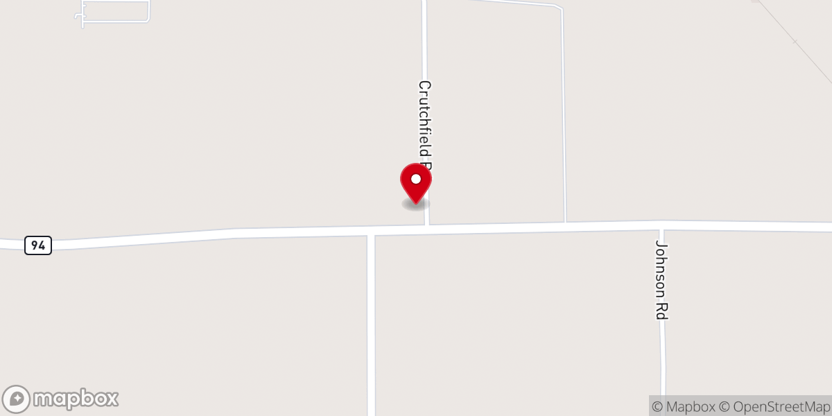 Map showing location of Mount Carmel Church