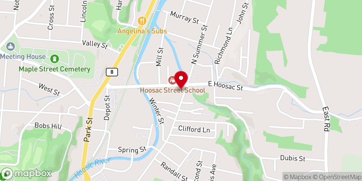 Map showing location of Saint Stanislaus Kostka Church