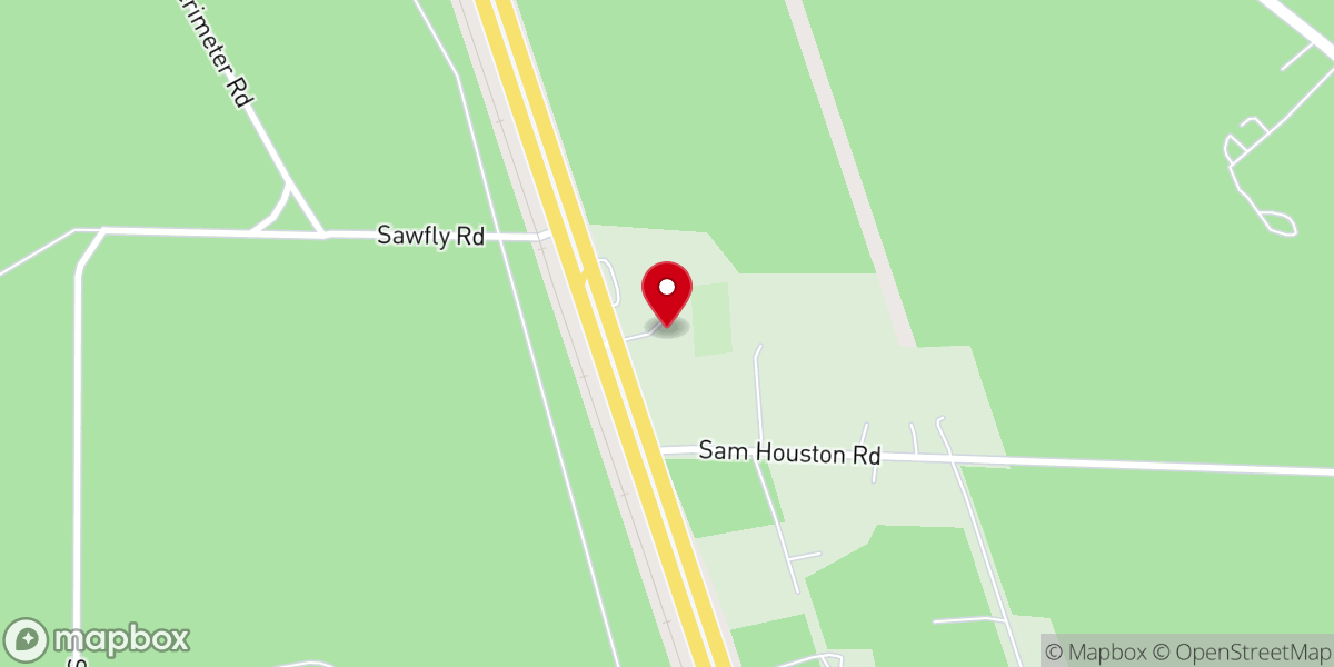 Map showing location of Sand Hill Baptist Church