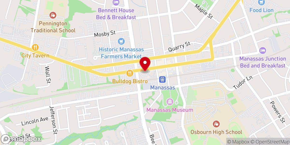 Map showing location of Mountaintop Church