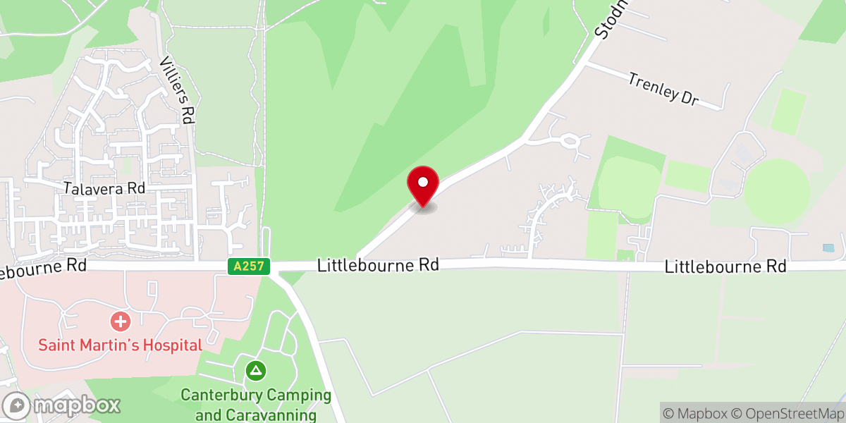 Map showing location of Canterbury Seventh-day Adventist Church